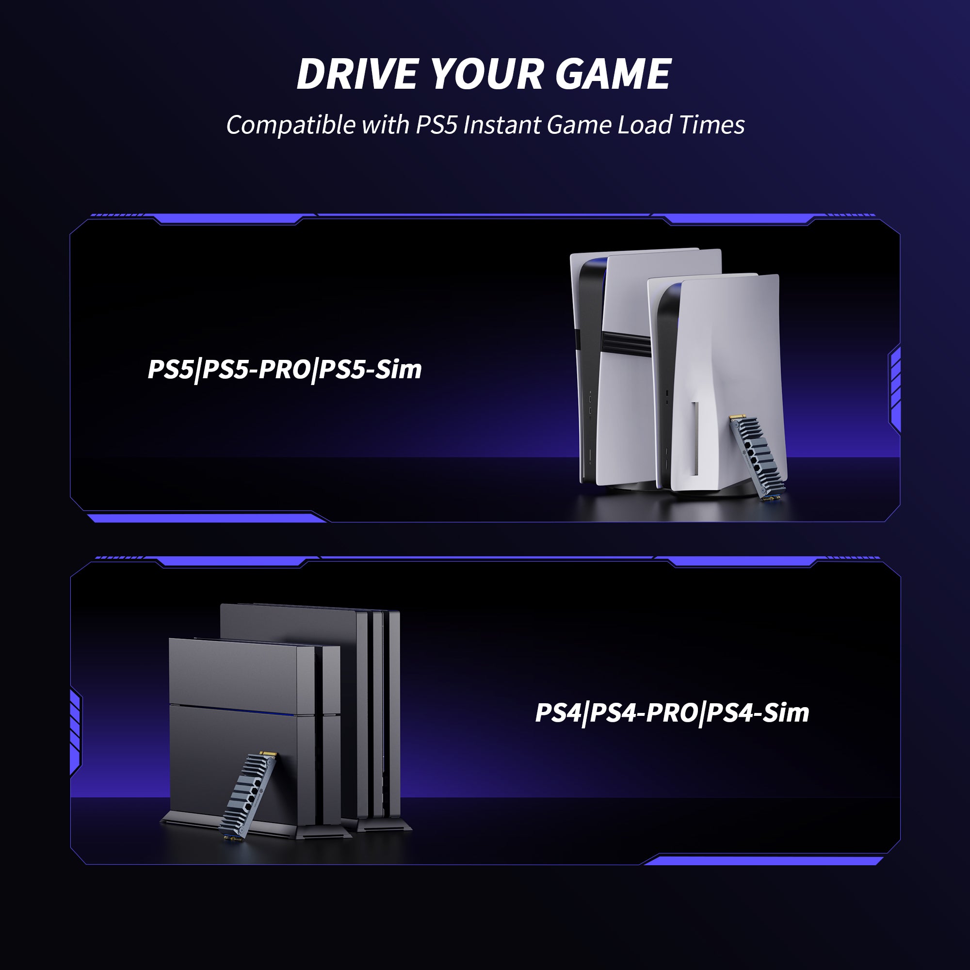 Yottamaster YS5 SSD for PS5 Storage Expansion with Heatsink, M.2 PCIe 4.0 Gaming SSD