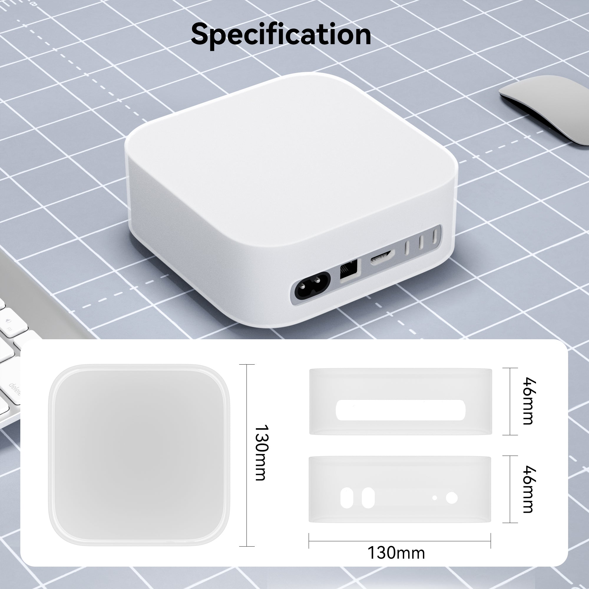 Yottamaster TPU Or Silicone Case for 2024 Mac mini M4 Pro Cover