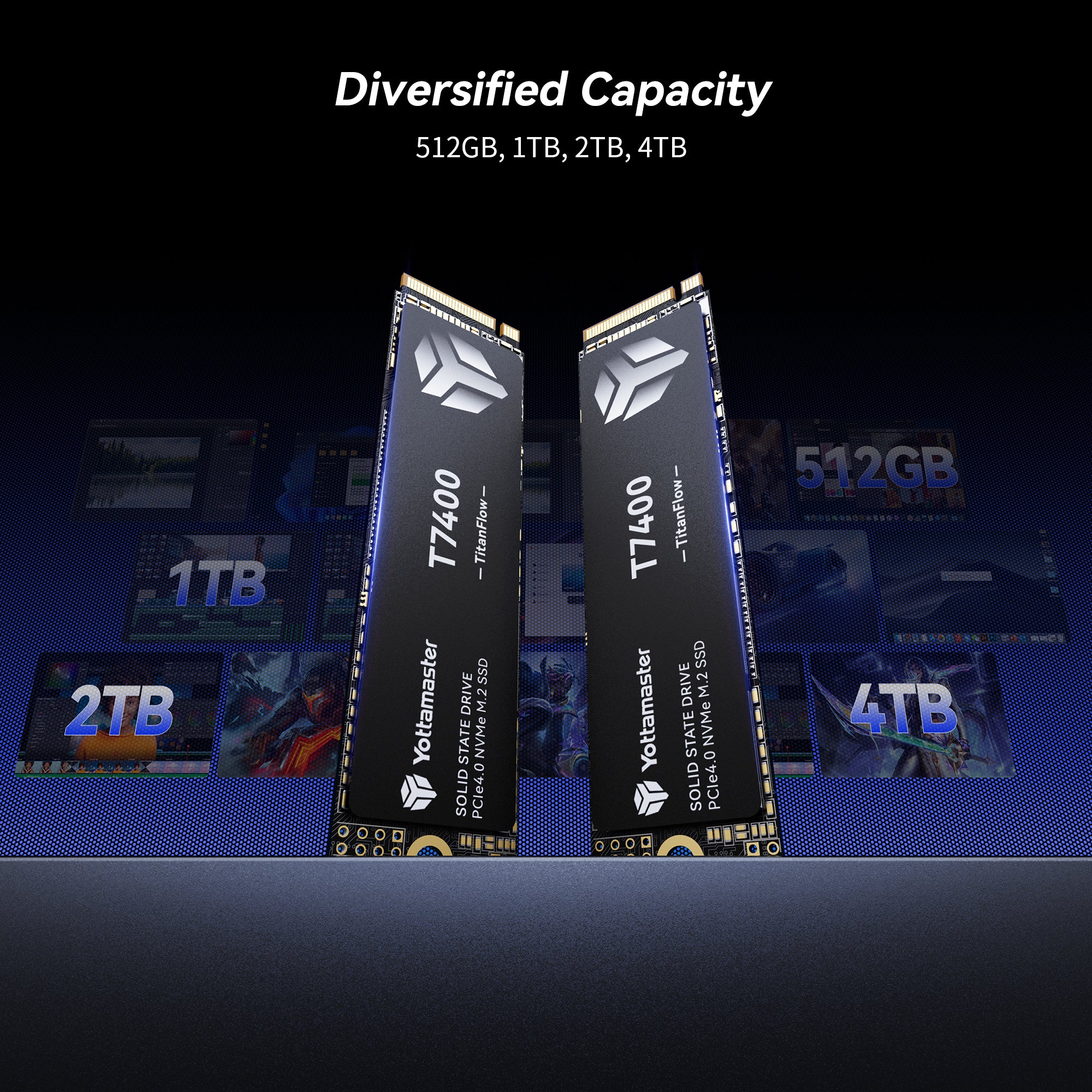 Yottamaster M.2 PCIe Gen4x4 NVME SSD,