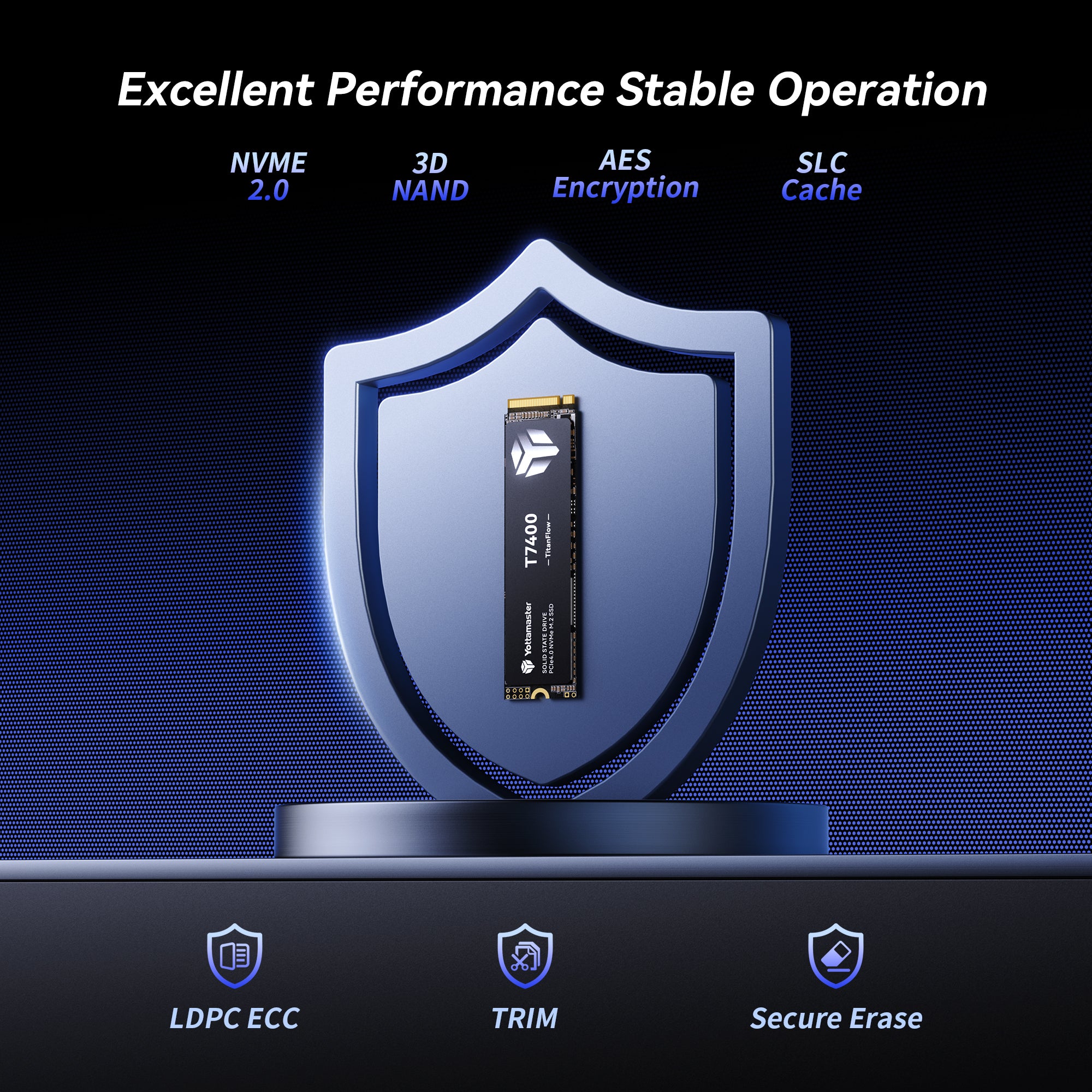 Yottamaster M.2 PCIe Gen4x4 NVME SSD,