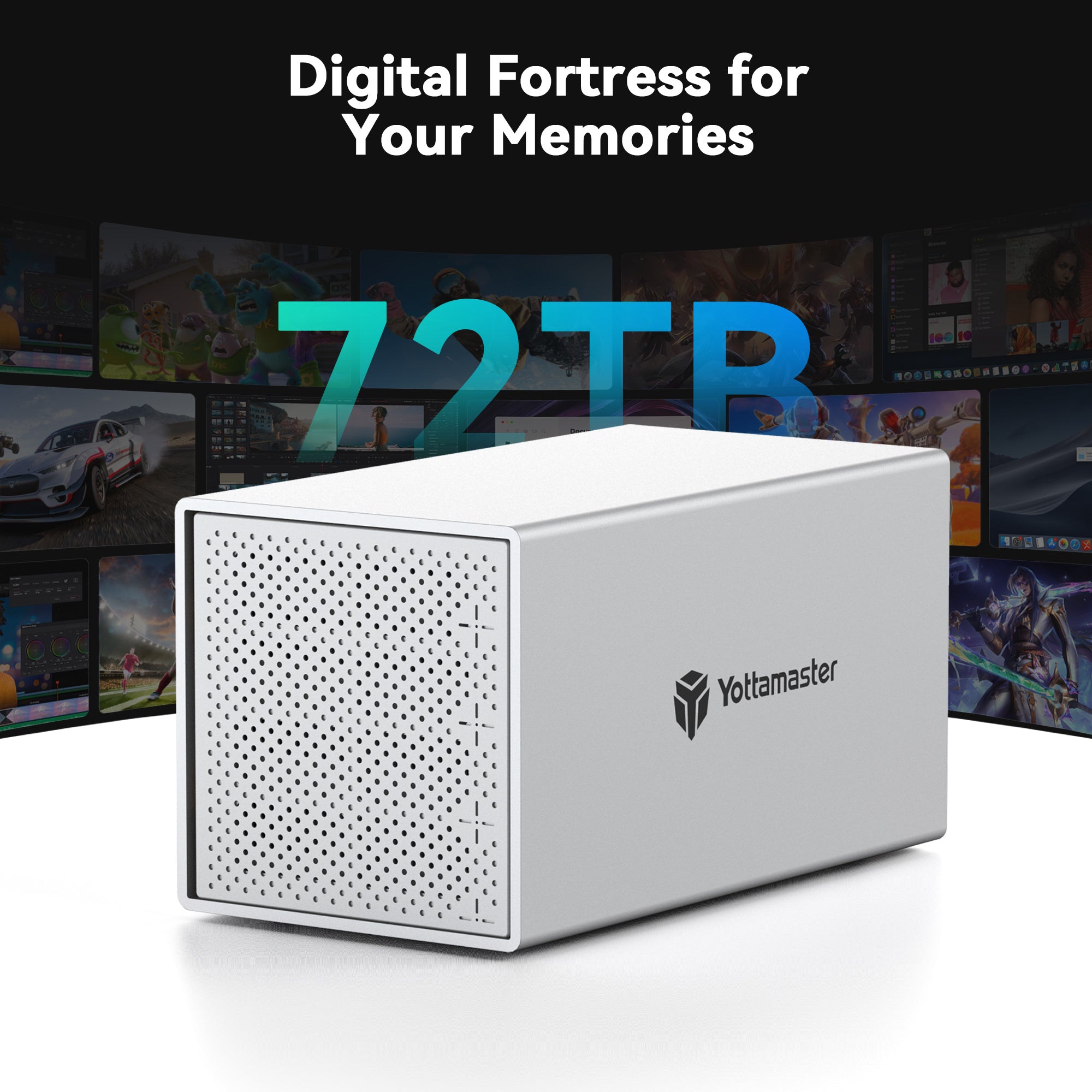 Yottamaster Y-Pioneer 4 Bay External Hard Drive Enclosure