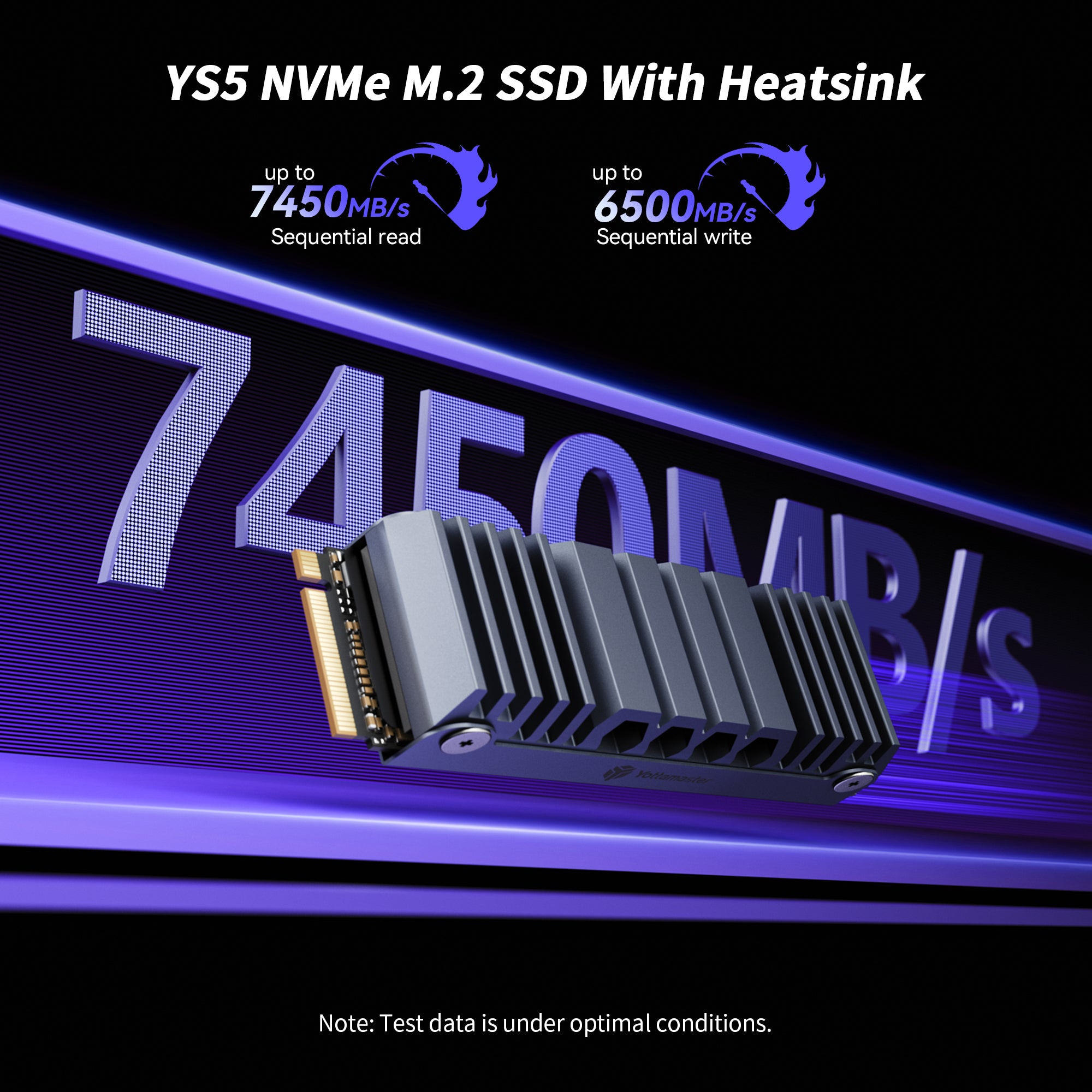 Yottamaster YS5 SSD for PS5 Storage Expansion with Heatsink, M.2 PCIe 4.0 Gaming SSD