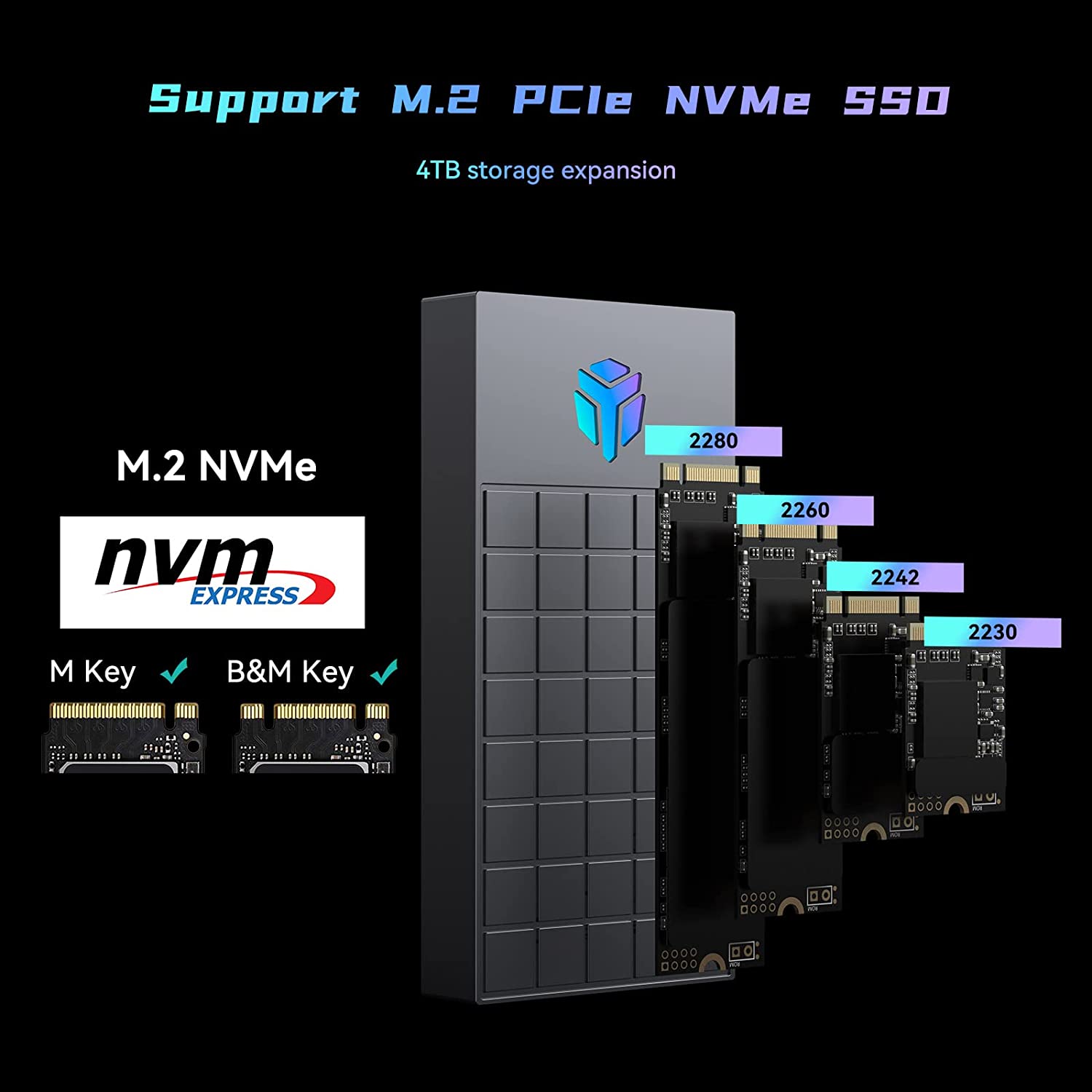 Yottamaster M.2 Nvme SSD Enclosure Support UASP Trim