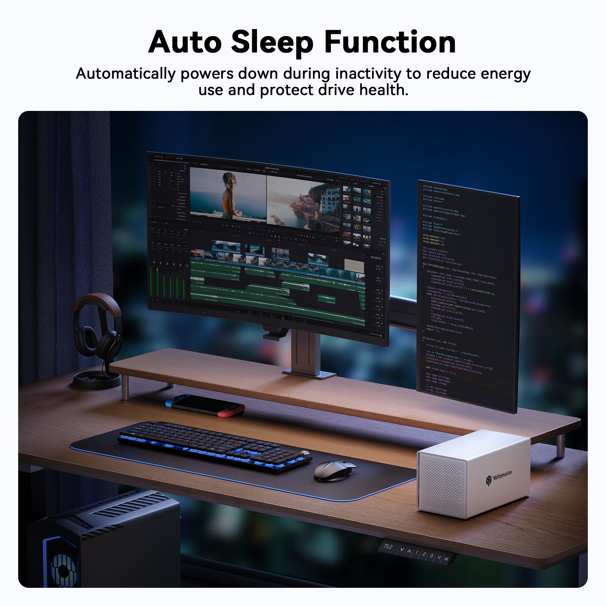 Yottamaster Y-Pioneer 4 Bay External Hard Drive Enclosure