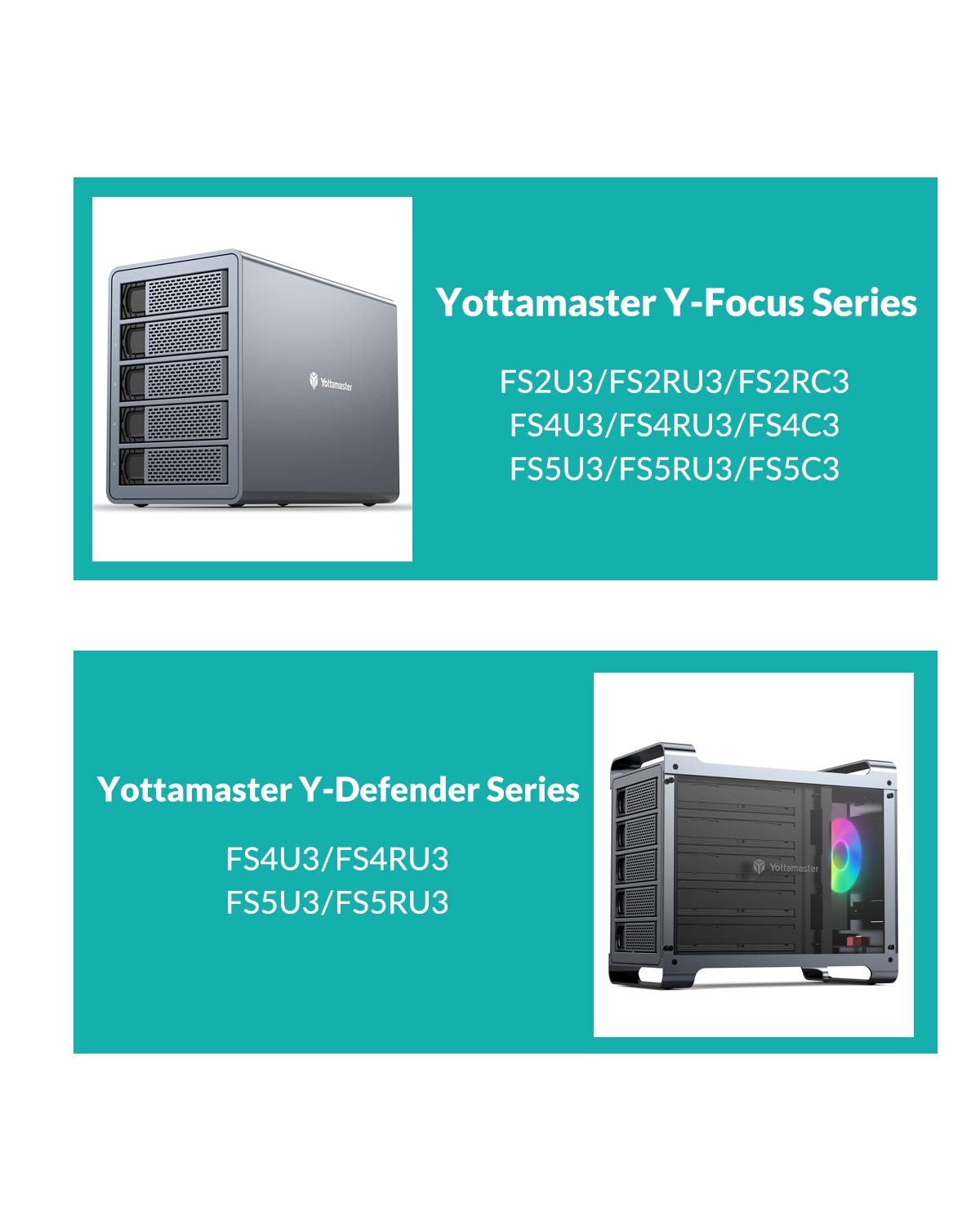 Yottamaster Metal Hard Drive Cage 2.5-inch/3.5-inch