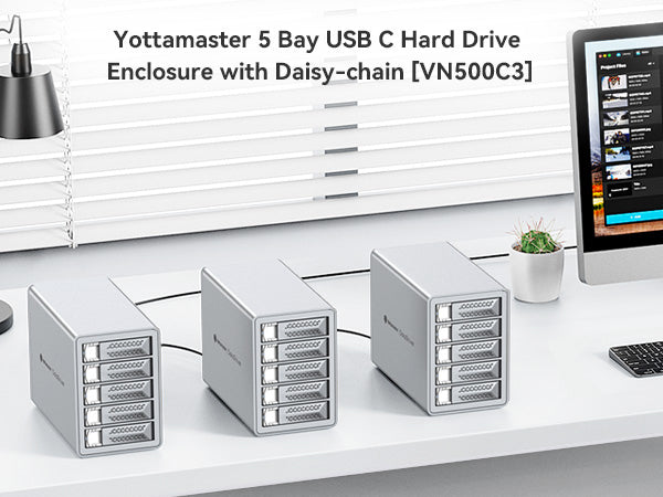 Yottamaster Datastriver 5 Bay External Hard Drive Enclosure