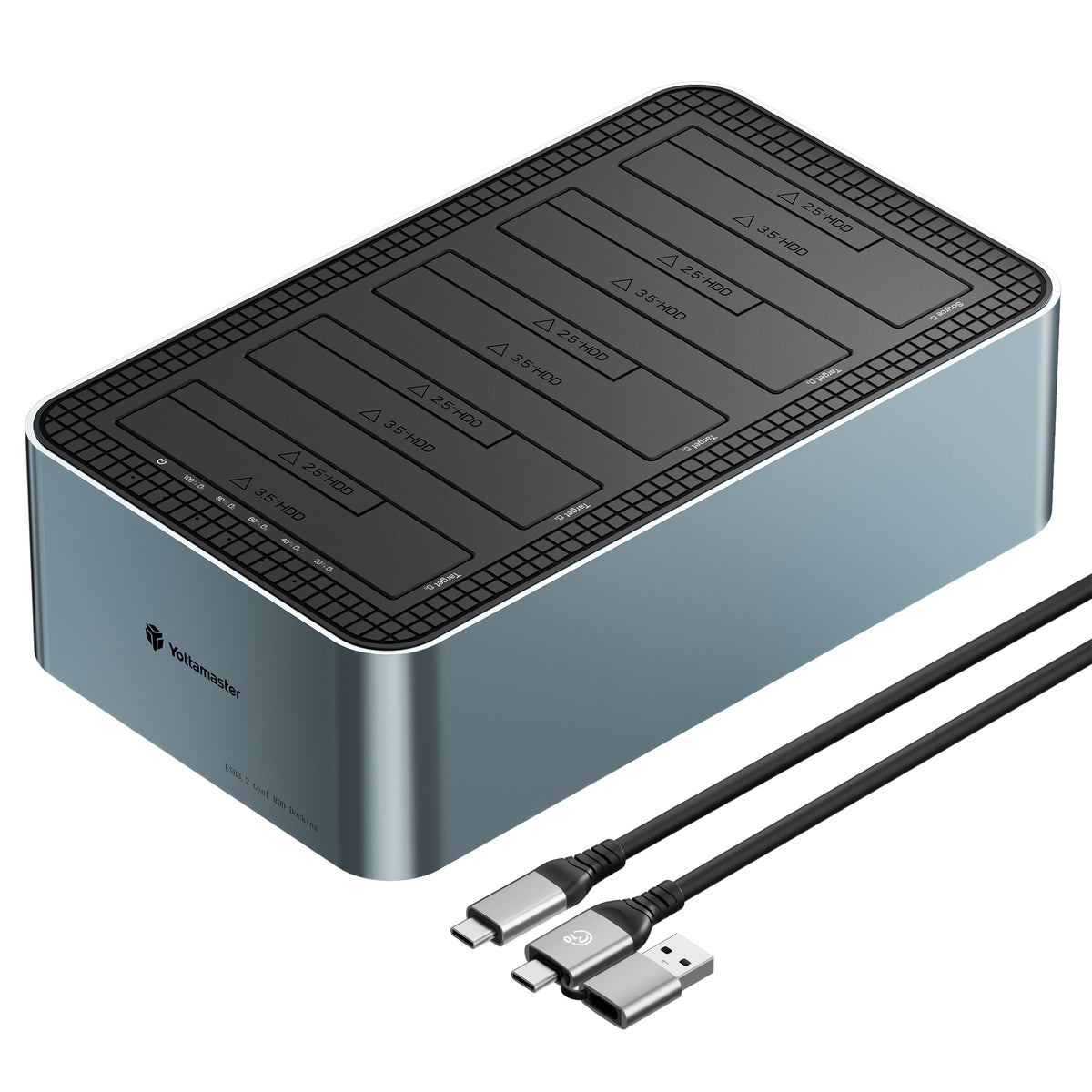 Yottamaster KB500C Knight Offline Clone 5 Bay Hard Drive for 2.5 & 3.5