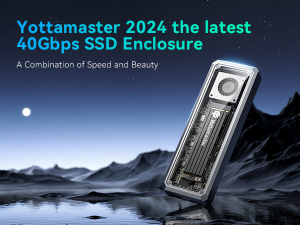 Yottamaster USB4 NVMe SSDエンクロージャー S03-C4 Yottamaster USB4 40Gps M.2 Nvme SSD Enclosure