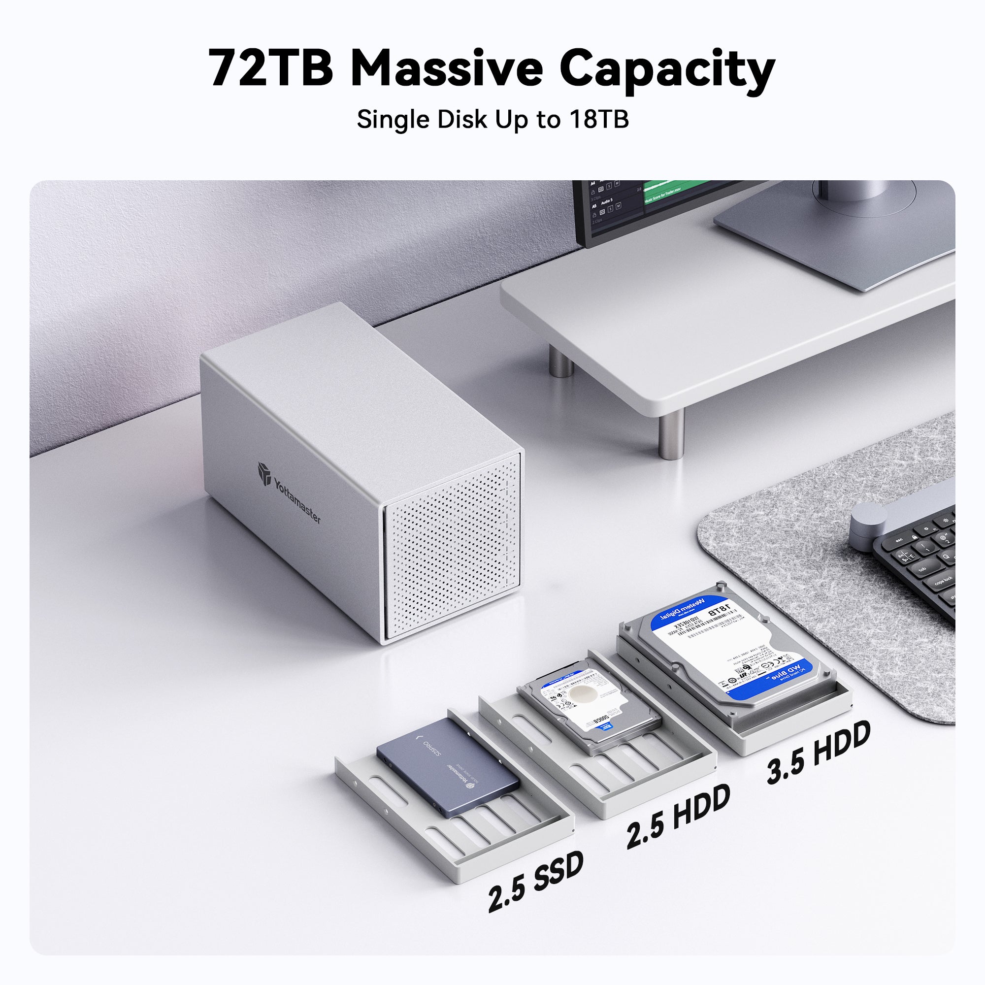 Yottamaster Y-Pioneer 5 Bay External Hard Drive Enclosure