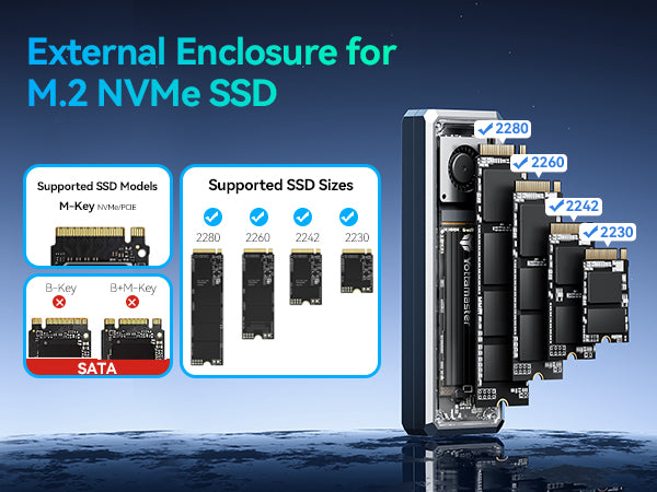 Yottamaster USB4 40Gps M.2 Nvme SSD Enclosure