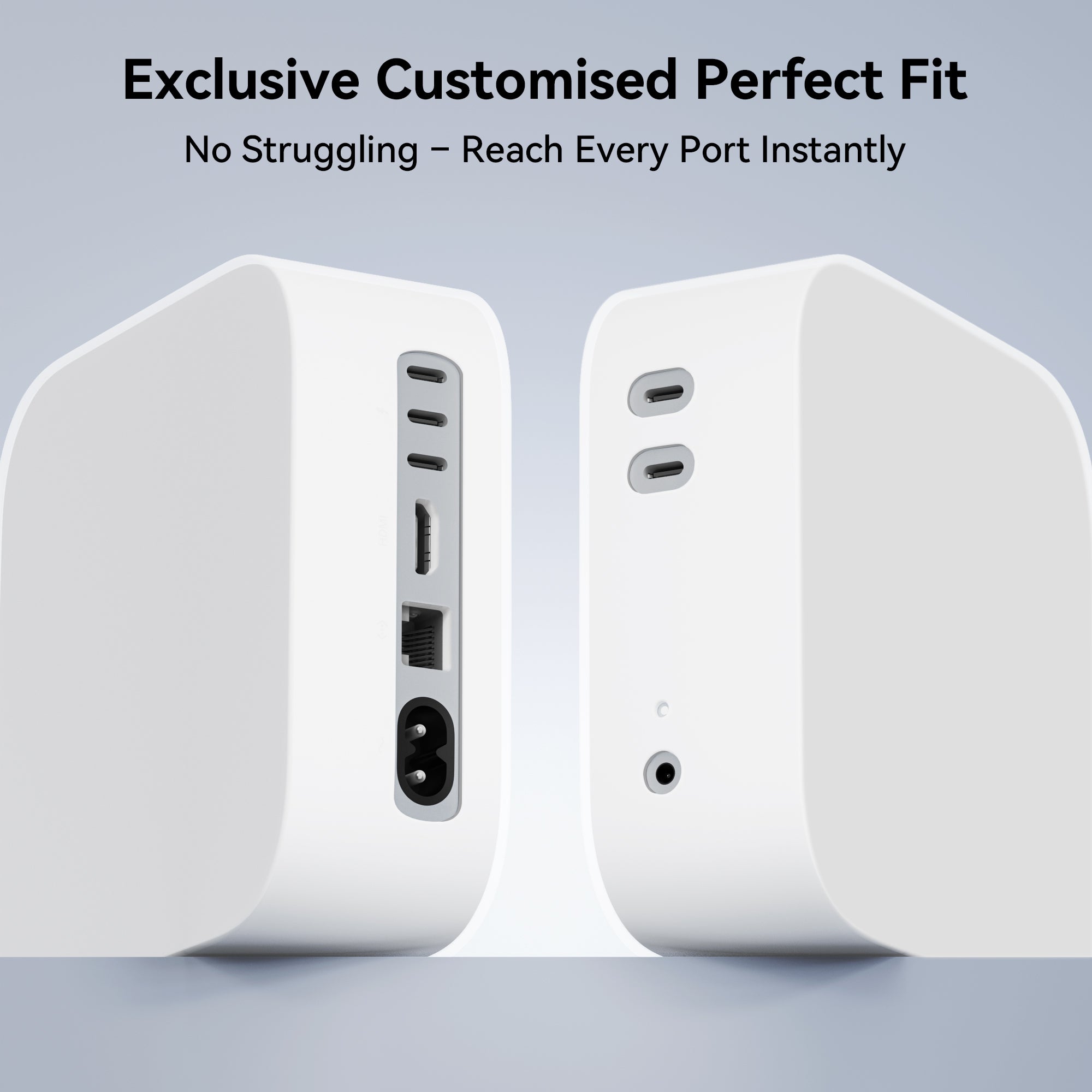 Custodia In Silicone Morbido Per Mac Mini M4 Pro / M4 (2024) - Trasparente Fumé, Protezione Da Urti E Polvere, Vestibilità Precisa