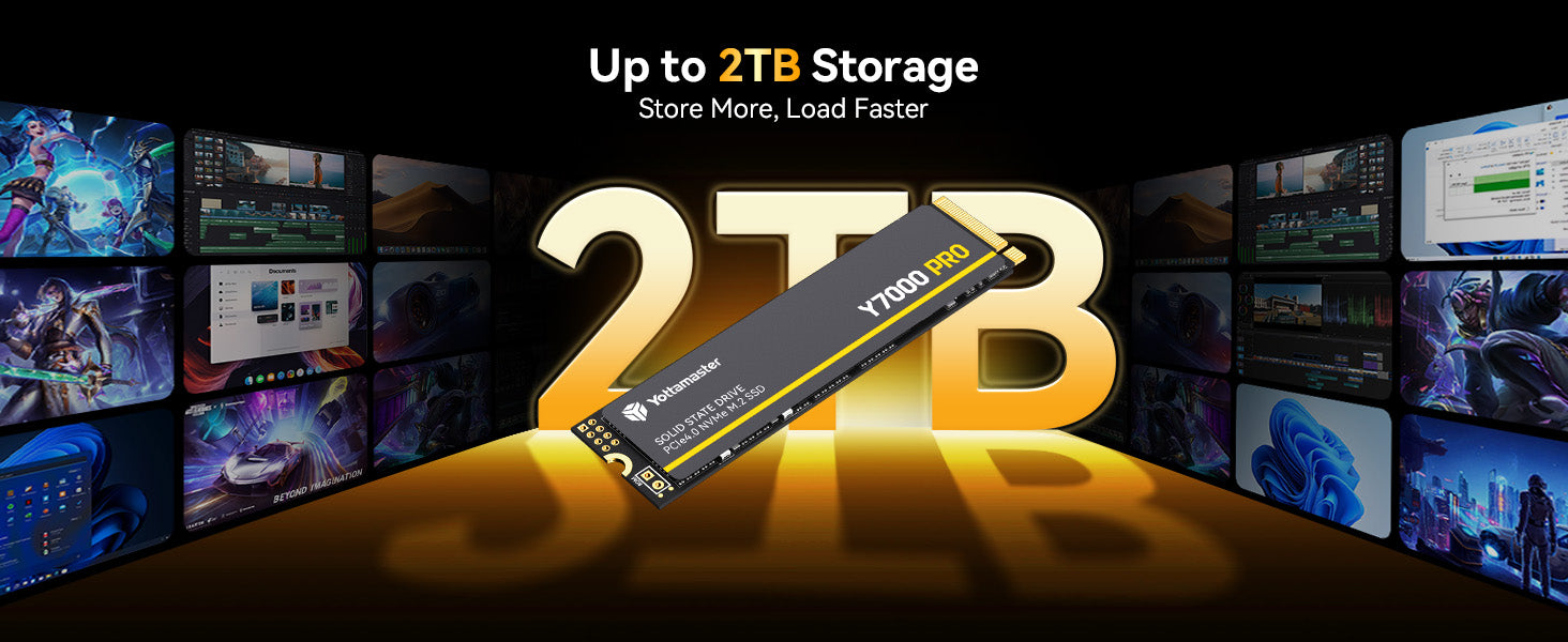 Yottamaster Y7000Pro PCIe 4.0 NVMe SSD (Up to 7000MB/s, for PS5 & PC,