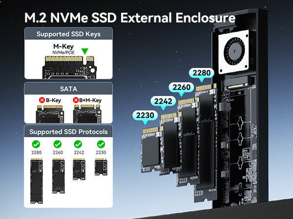 Yottamaster Sober USB C Dock with M.2 Nvme SSD Enclosure