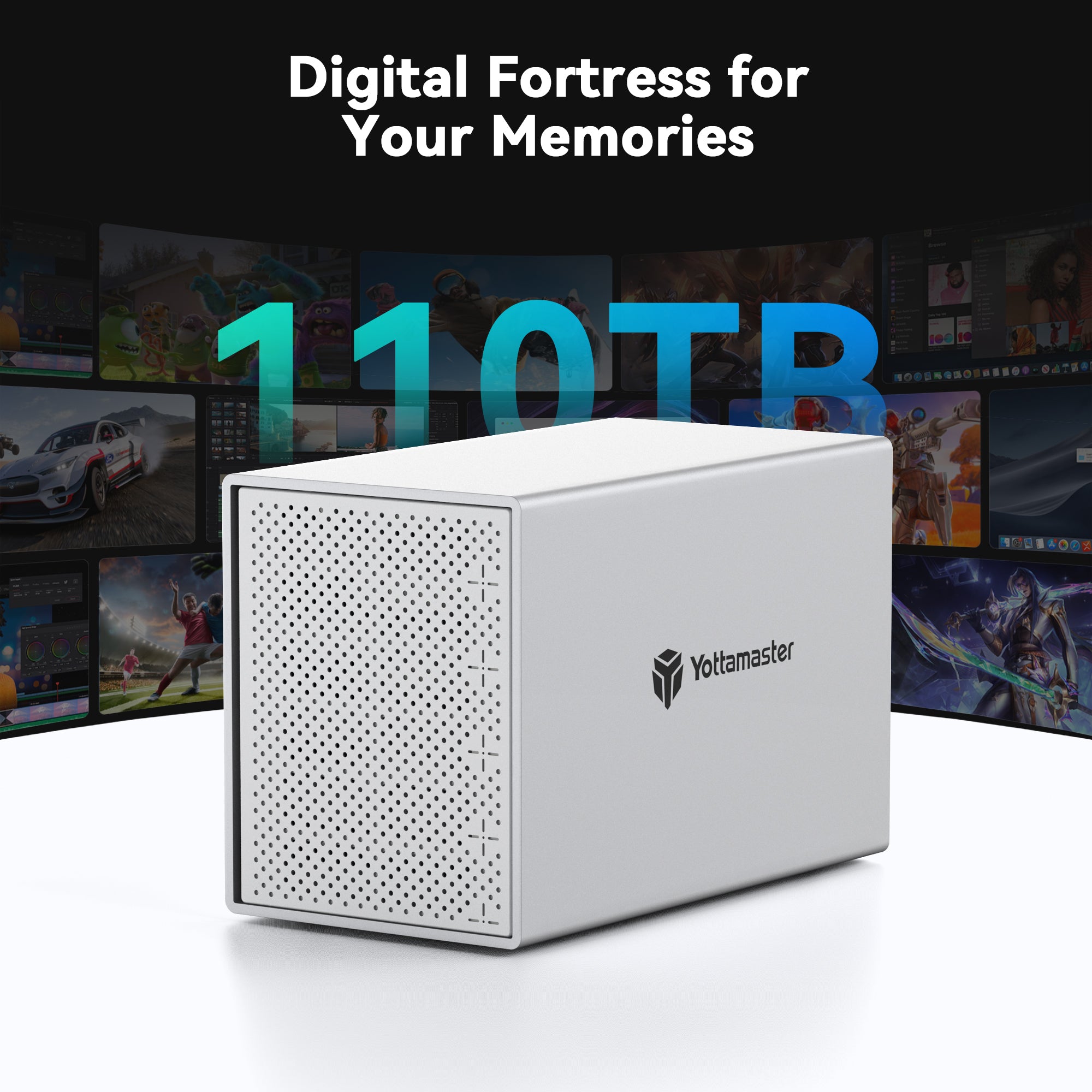 Yottamaster Y-Pioneer 5 Bay External Hard Drive Enclosure
